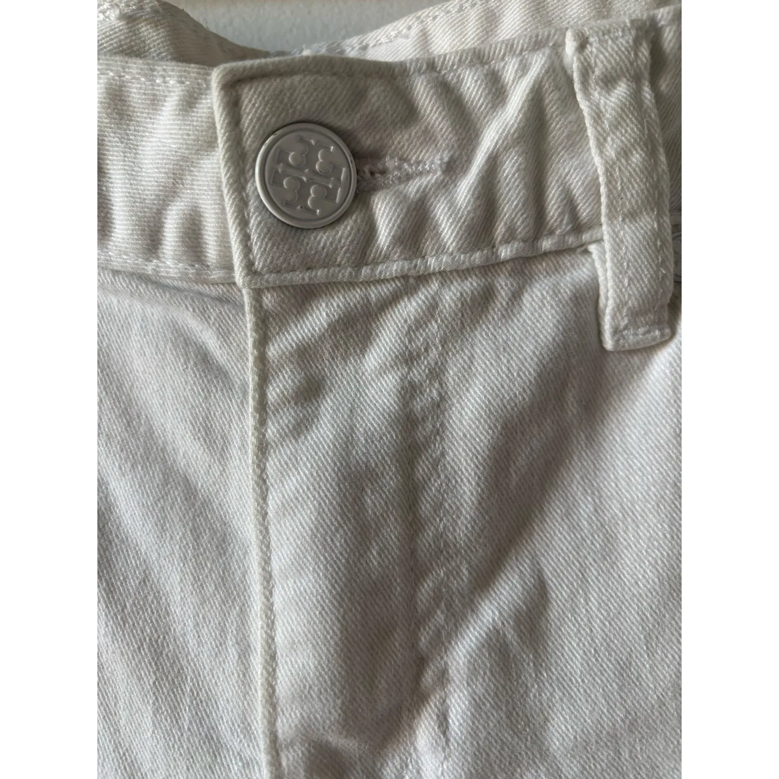 Talbots Cropped Skinny White Jeans - Image 3