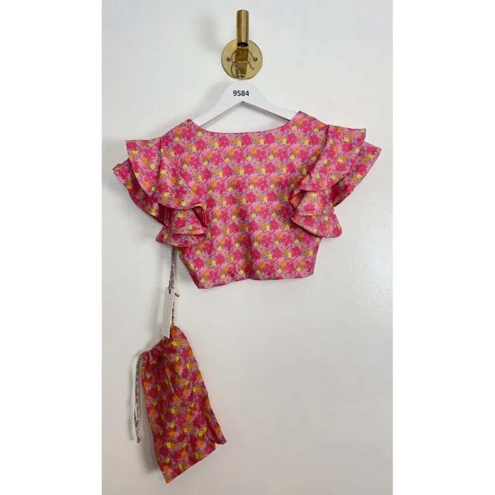 LOVESHACKFANCY Kiella Ruffle Crop Top and Citrine Mini Skirt in Passion Sound - Image 10