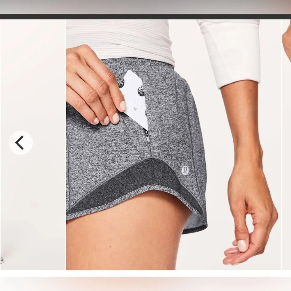 Lululemon Hotty Hot Short II *2.5"
Heather Lux Multi Black / Heathered Black - Image 2