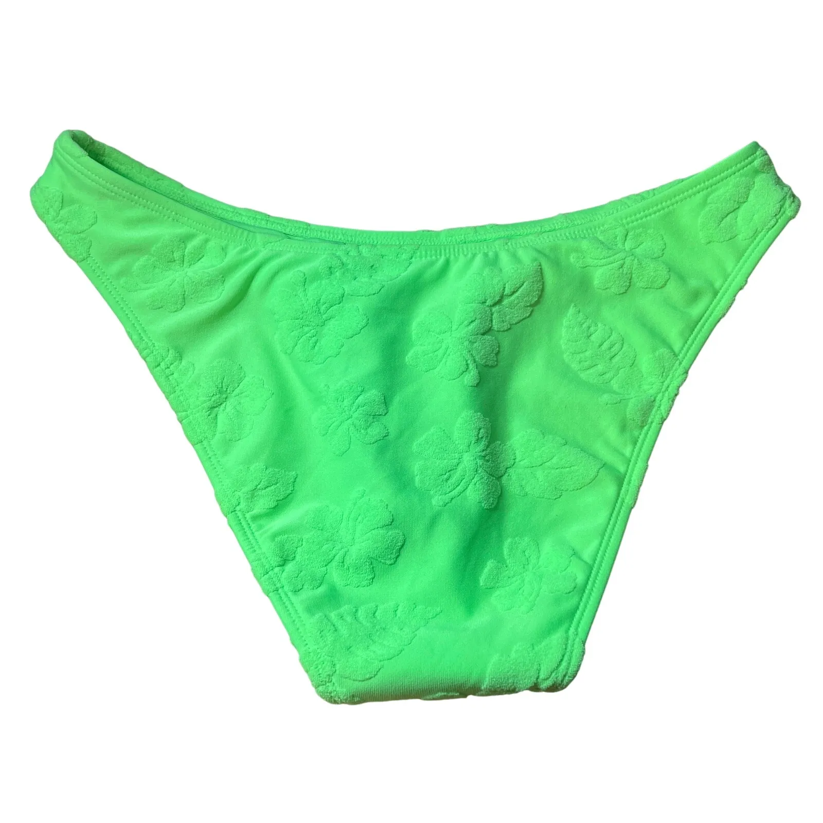 Wild Fable Women's Green Terry Textured Cheeky Bikini Bottom - Size Small - NWT - Image 5
