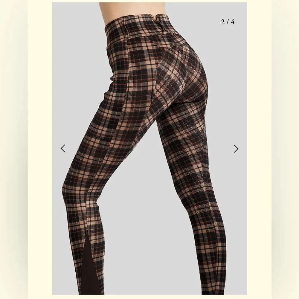 Montar MoClaire Checked Breech Brown Size 36 - Image 5