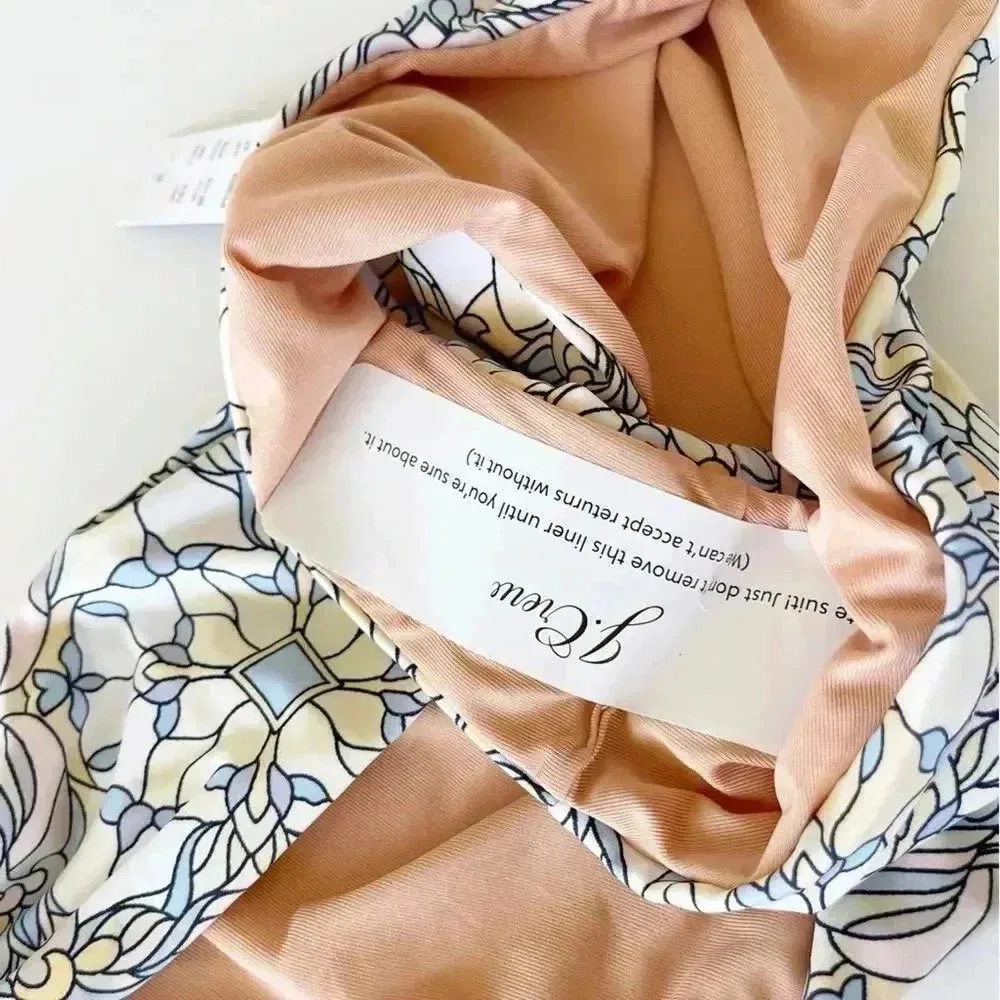 J.Crew Active curved waist cheeky bikini bottom kaleidoscope print Size 2X NWT - Image 5