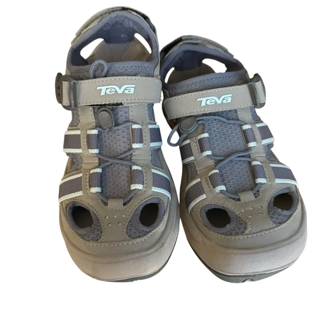 Teva W Omnium Sport Sandals Hiking Water Active Sz 7 slate GREY Z outdoorsy - Image 2