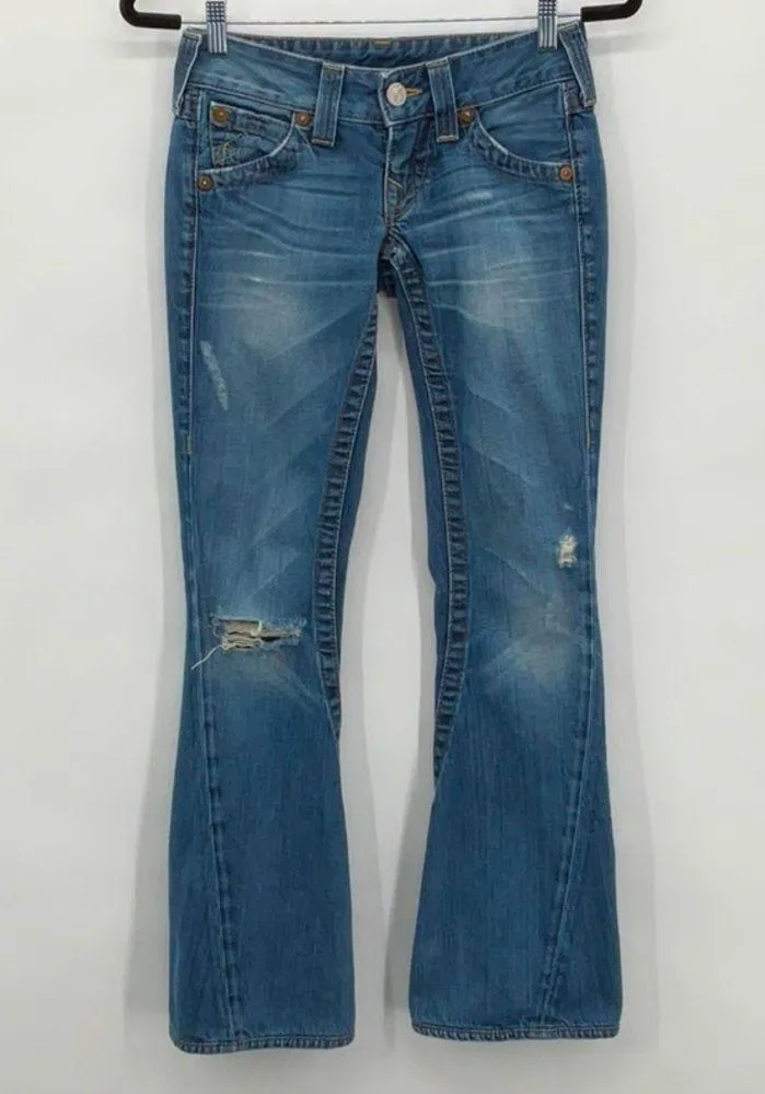 True Religion "Joey Flare" Jeans Size 24 - Image 2