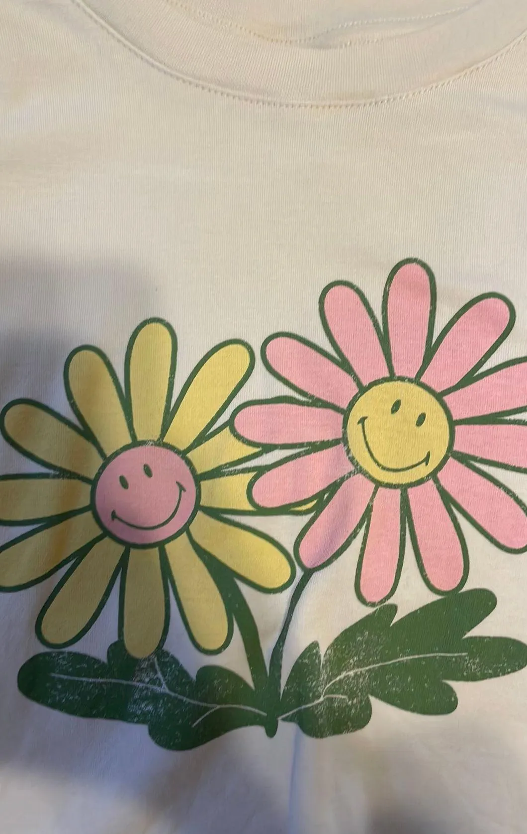 White Flower Smile Tee - Image 2