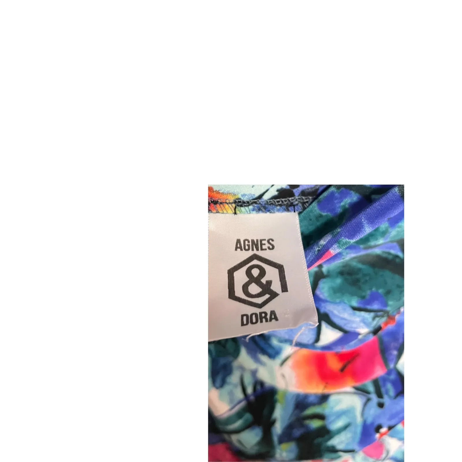 Agnes & Dora Floral Maxi Skirt Blue Multicolor Women's Plus 3XL Garden Wedding - Image 5