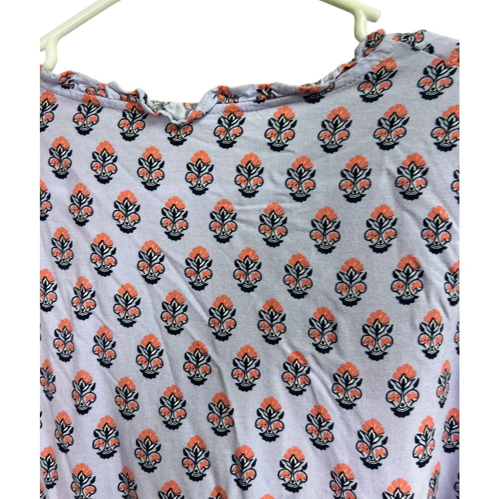 Matilda Jane Adventure Begins Delicate Topiary Light Purple Top Paisley Large - Image 7