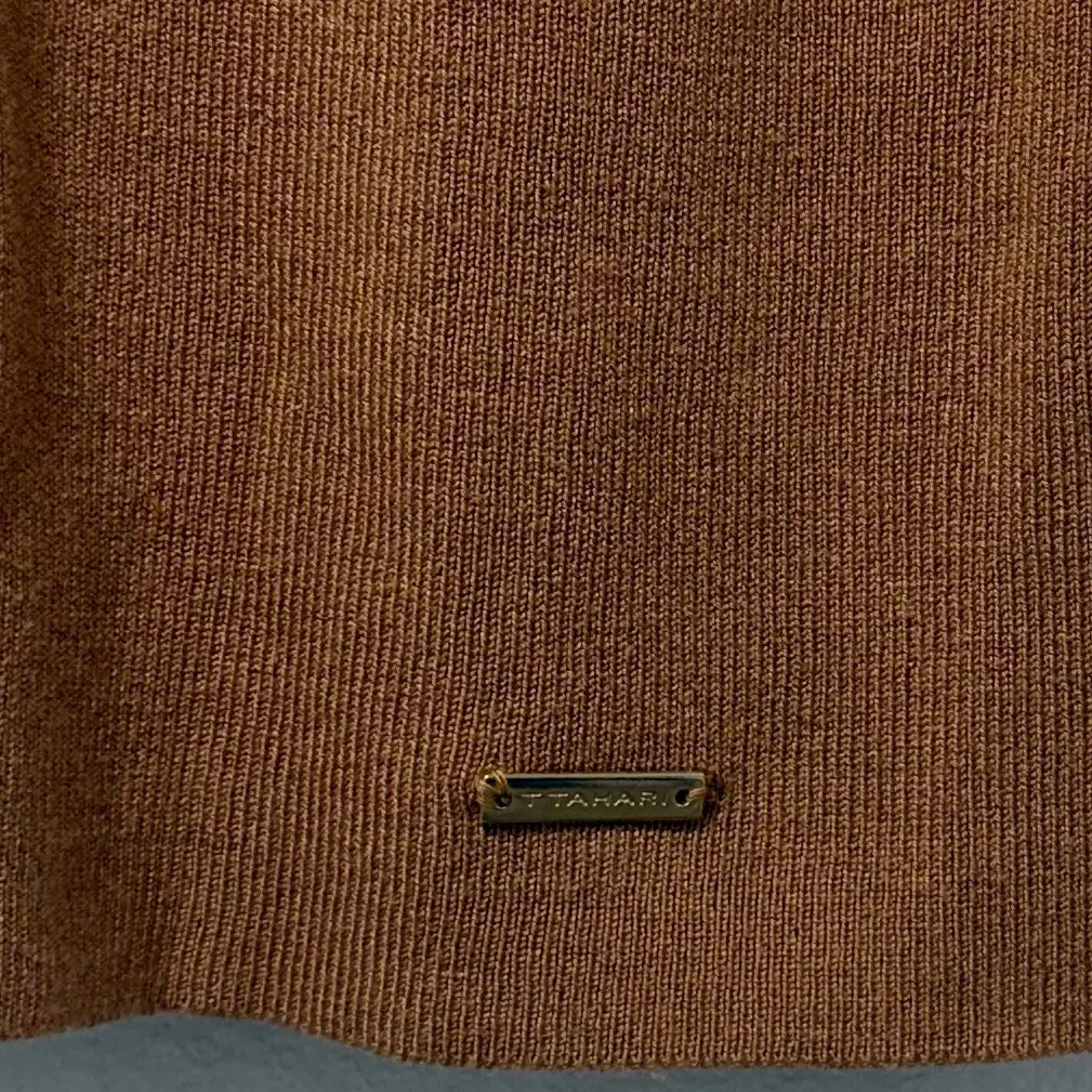 Tahari  Brown Short Sleeve Sweatshirt - Image 6