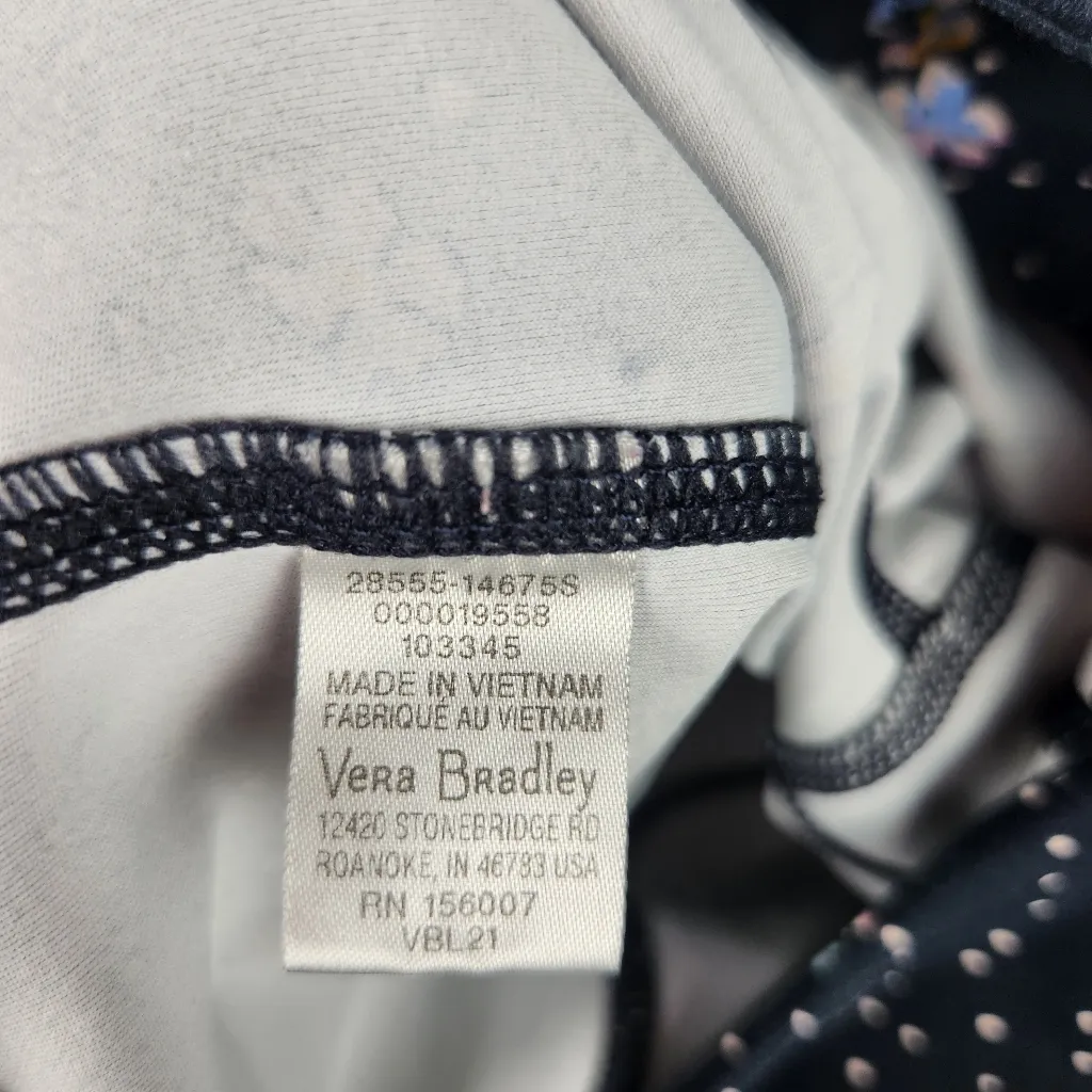 Vera Bradley Women's Active High-Waist Leggings Navy Garden Ditsy‎ Size S Small - Image 9