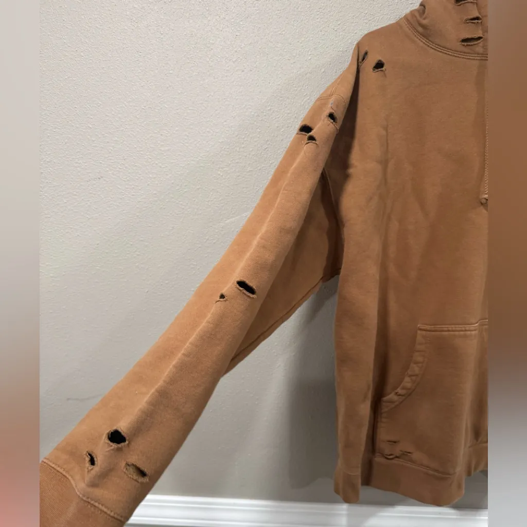 Distressed by HB Sweatshirt Brown Size XL - Image 4
