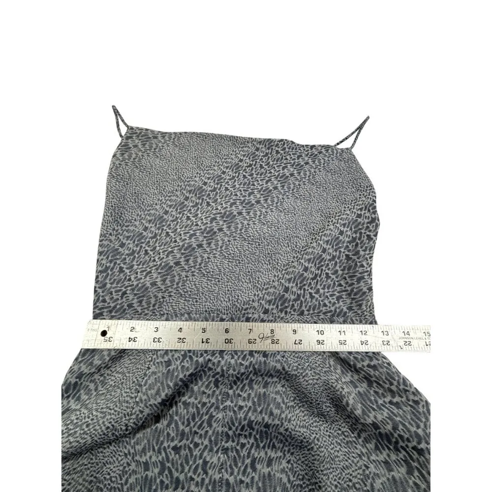 Finders Keepers Catalina Sleeveless Cowl Neck Wide Leg Navy Grey Jumpsuit Size 4 - Image 9