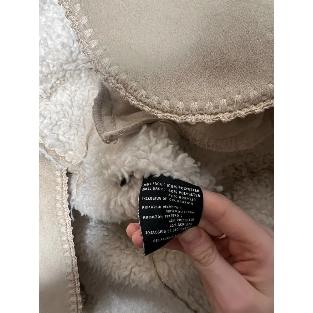 Unlisted by Kenneth Cole Cream Sherpa Coat - Image 6