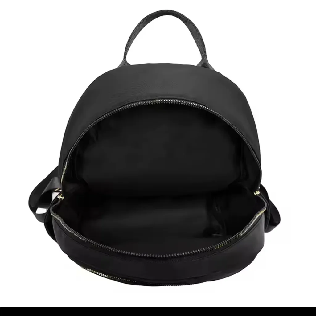 Elegant Black Quilted Backpack - Image 4