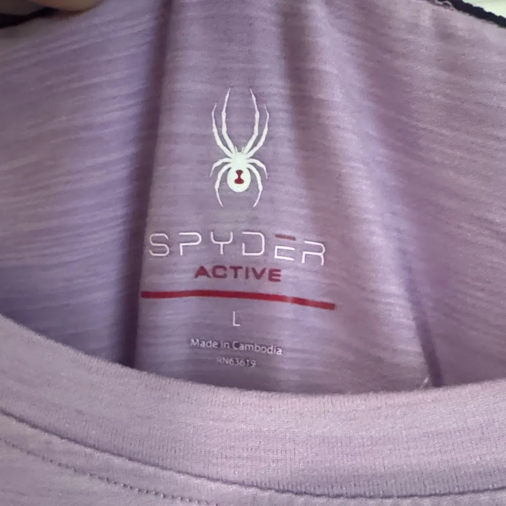 Spyder Women's Lavender Short Sleeve Tee - Image 2