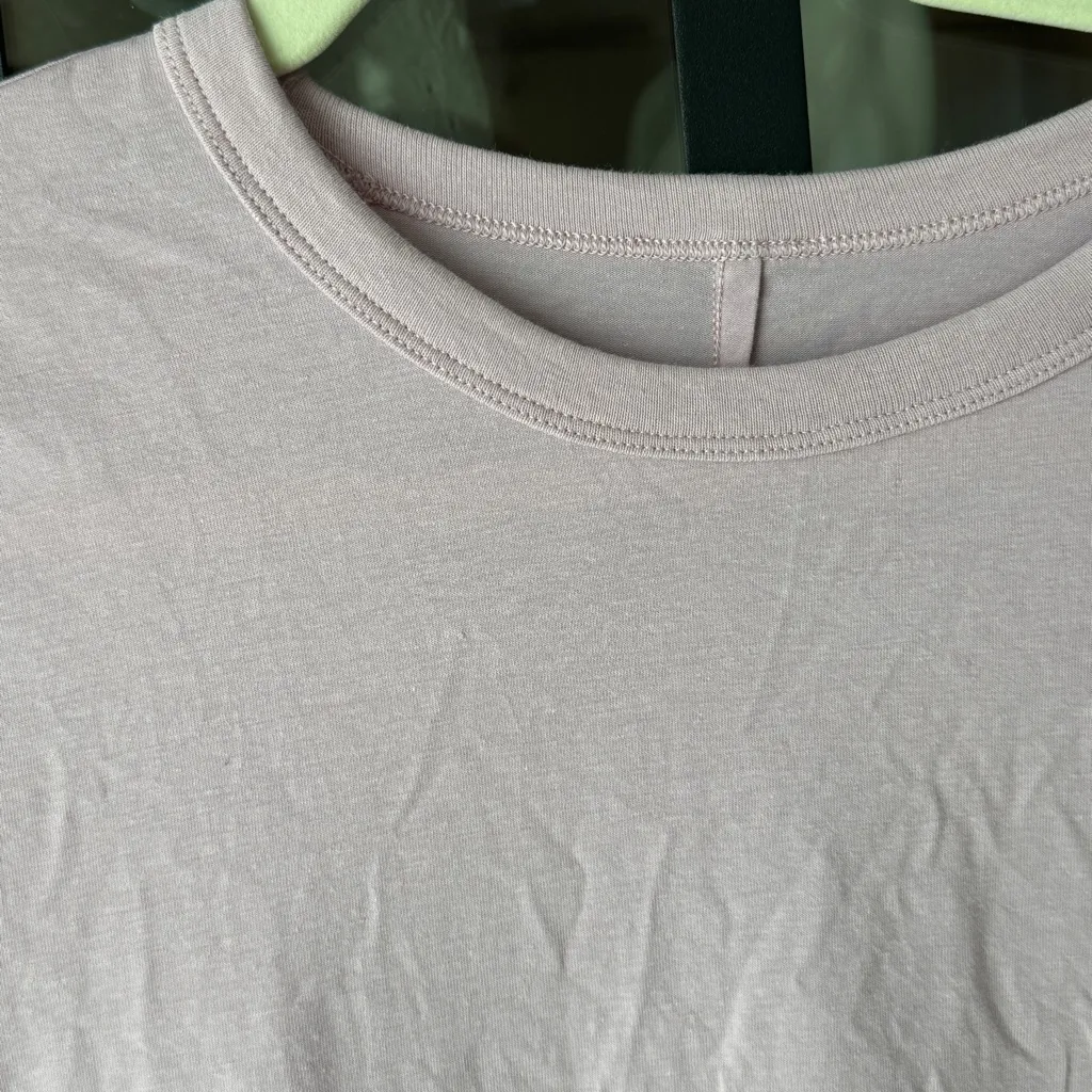 Lululemon tee short sleeve Classic-Fit Cotton Blend T-Shirt Meadowsweet Pink - Image 11