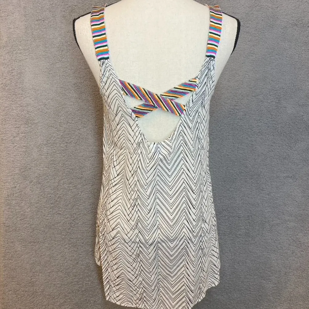 Rip Curl Coverup Dress Rainbow Straps Criss-Cross Back Beach Pool Swim Size XS - Image 5