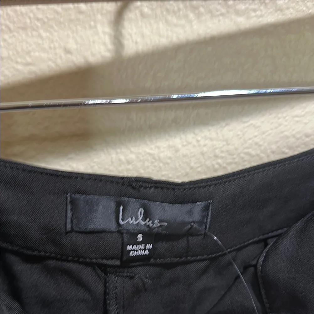 NWT Lulus Size Small Black Dress Pants Relaxed Fit - Image 2