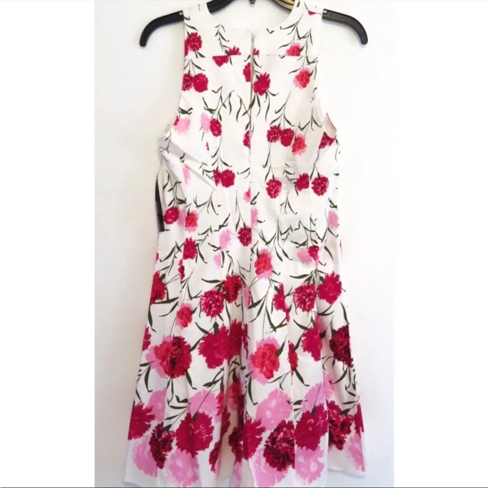 🌸Maggy London V-neck Fit & Flare Sleeveless Cotton Dress🌸NWT~4 - Image 4