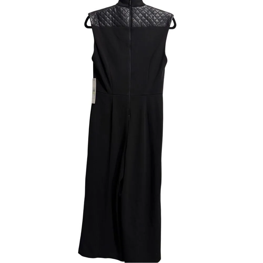 Calvin Klein mock neck leather shoulder jumpsuit 4 - Image 5