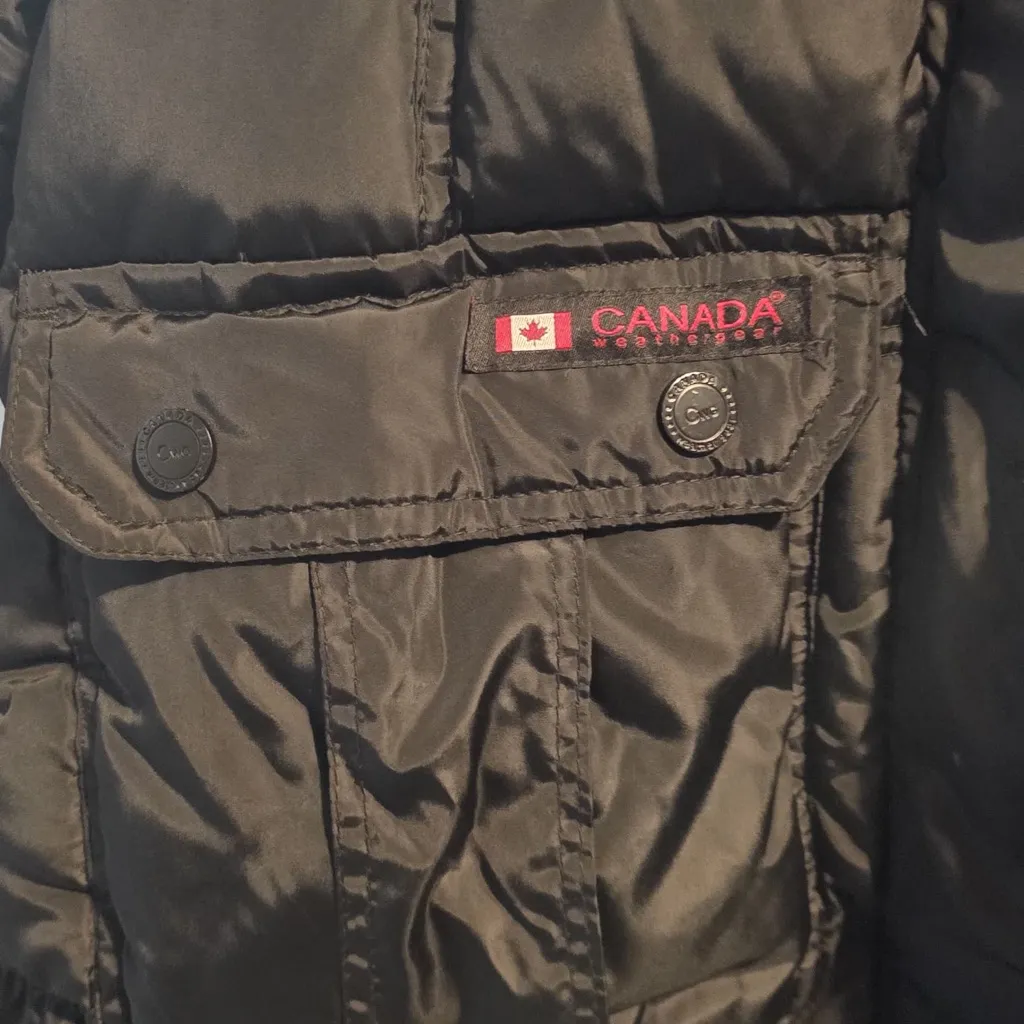 Canada Goose Black Puffer Jacket Size L - Image 4