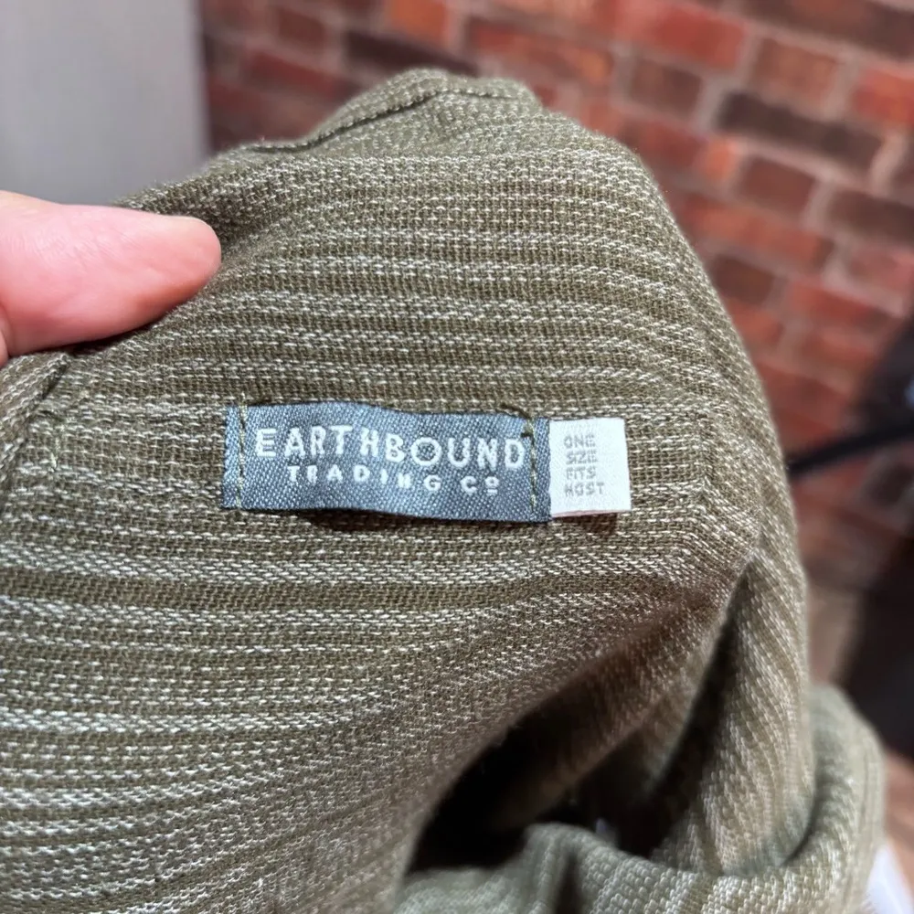 Earthbound Trading womens wide leg pull on tie waist pants brown OS - Image 5