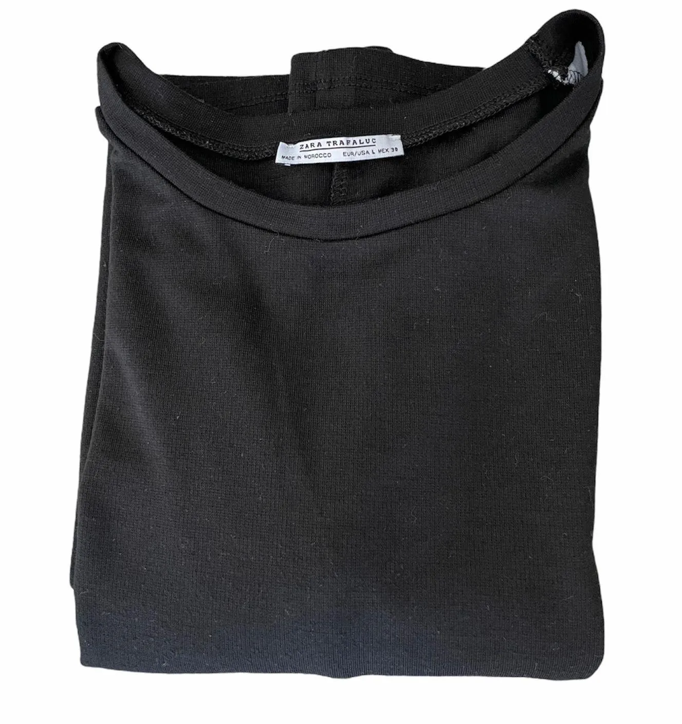 Bodycon Black Midi Dress L - Image 4