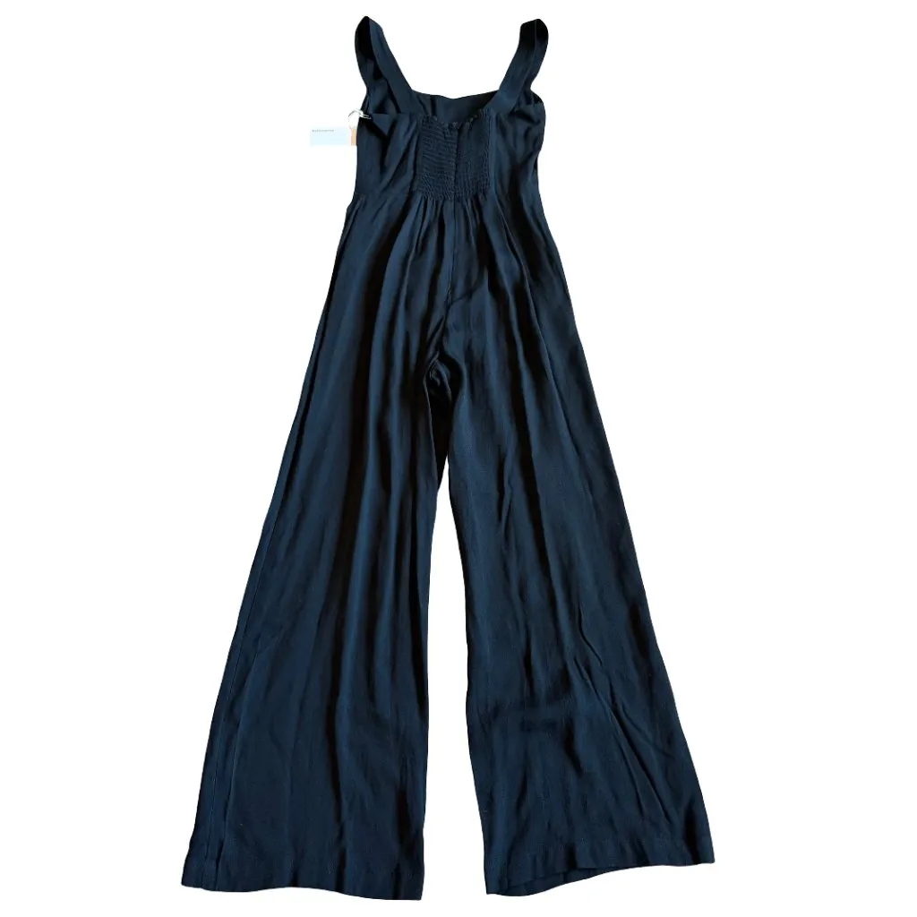 Reformation Alva Jumpsuit Tank Top Wide Leg Crepe Black Size 0 Women's NWT - Image 7