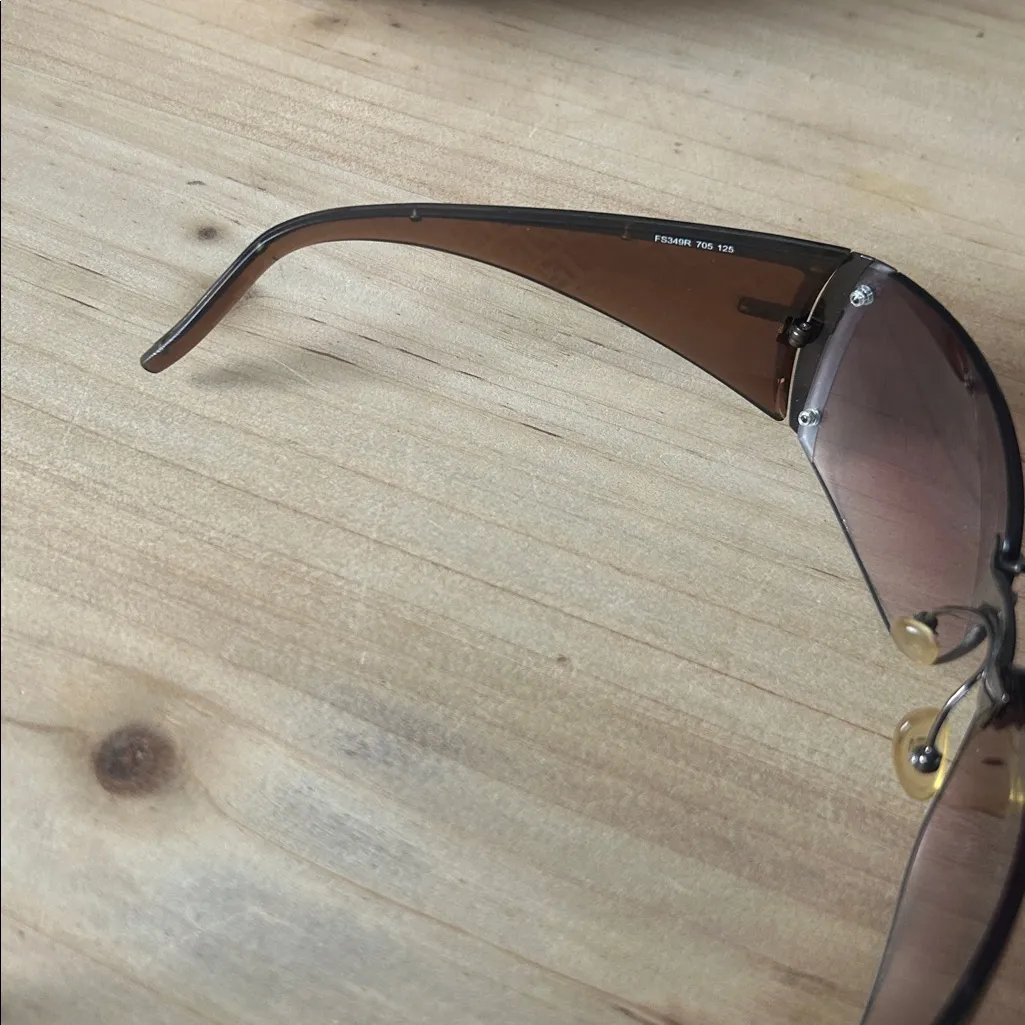 Authentic FENDI FS349R 705 125 Sunglasses W/Rhinestone Accents ( RARE ) - Image 6