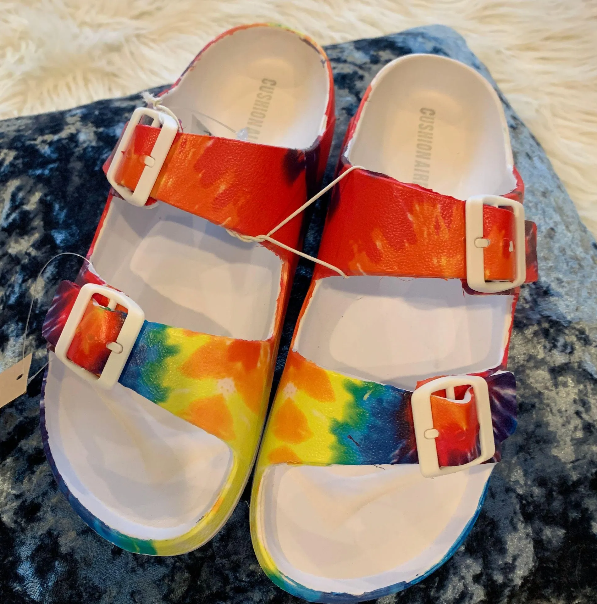 Tie Dye Slides Beach Pool Sandals NWT 7 - Image 6