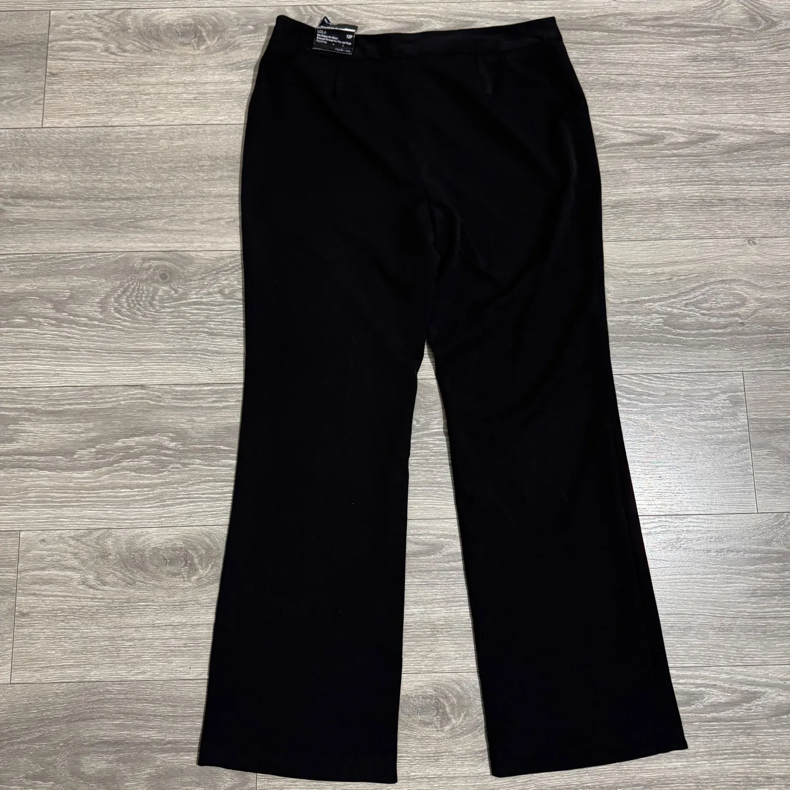 Style & Co Petite Black Lola Relaxed Fit Flared Leg Pants Size 12P - Image 5