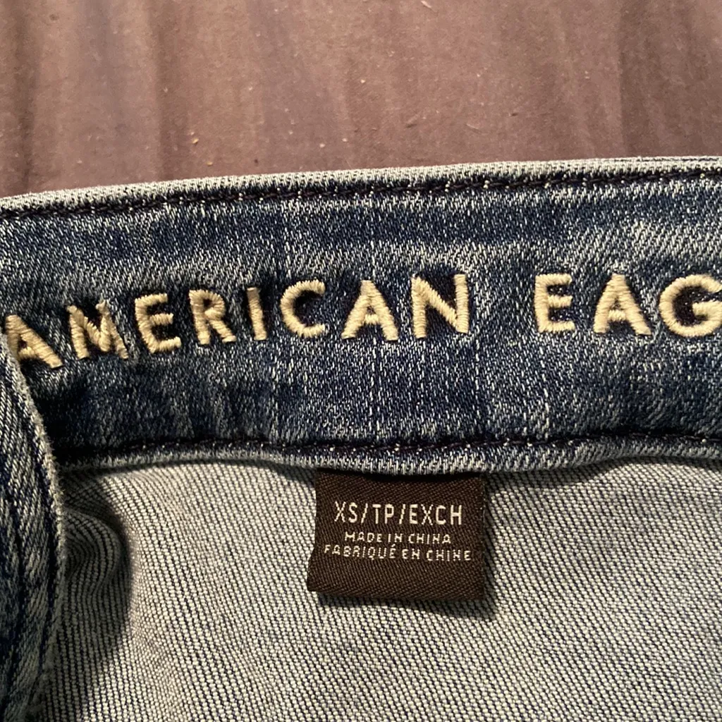 American Eagle Denim Overall Dress XS - Image 5