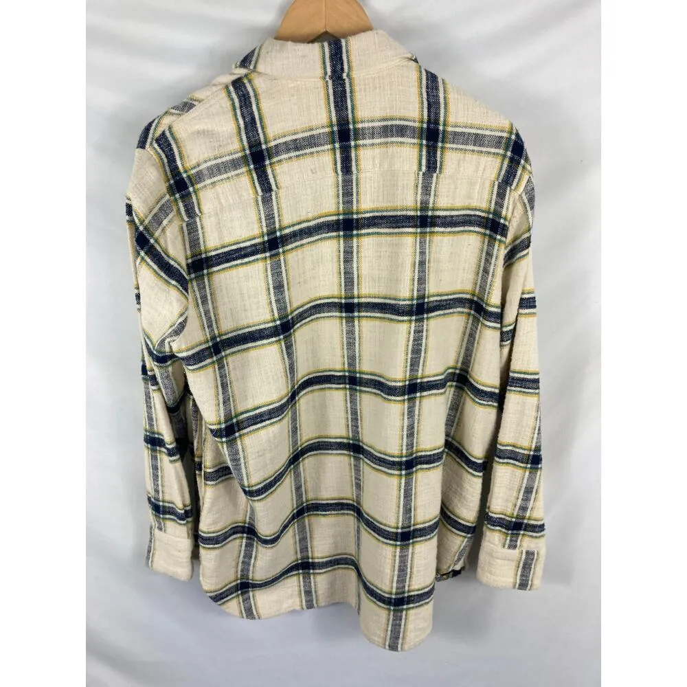 Madewell Oversized Ex Boyfriend Flannel Shirt Size Medium - Image 3