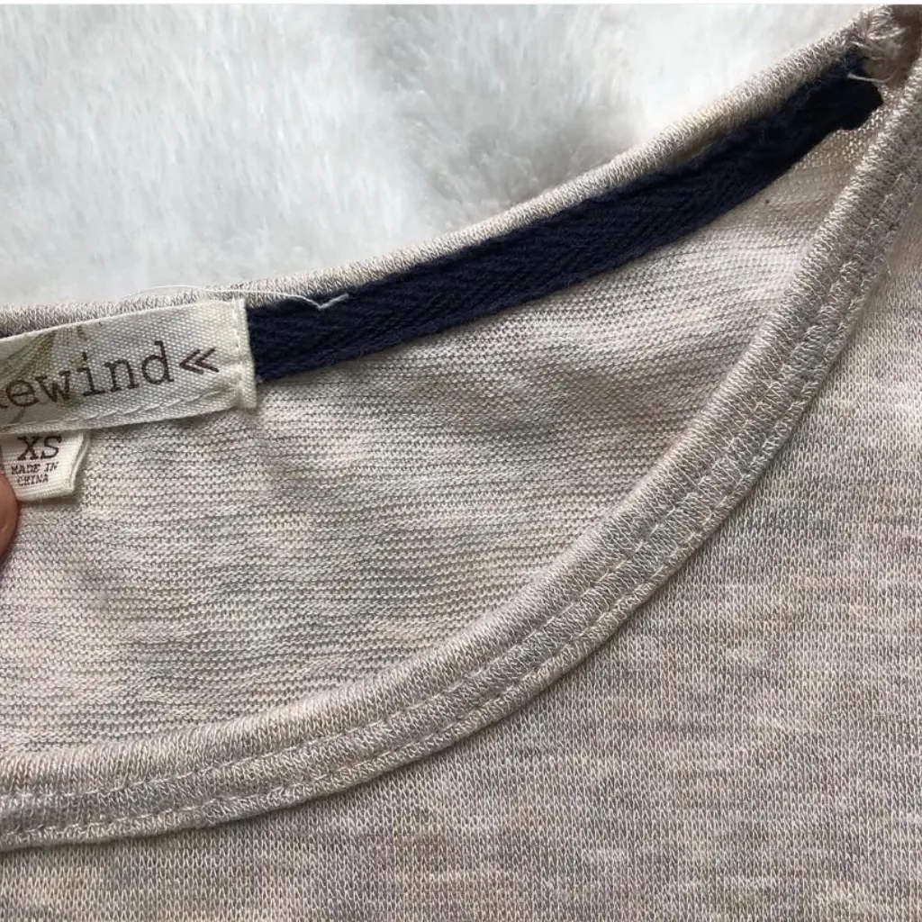 Notre Dame embroidered top Blue Size XS - Image 4