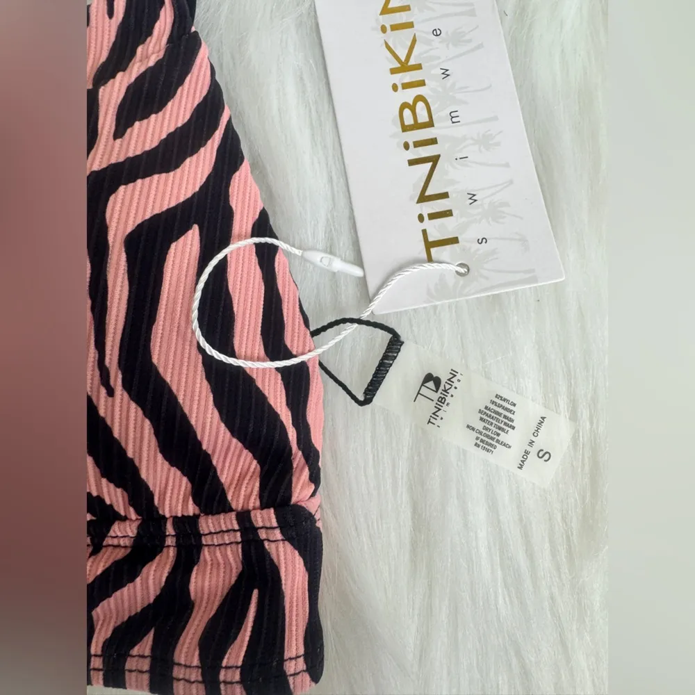 TiniBikini Two Piece Zebra Stripe Swimsuit Size Small - Image 14