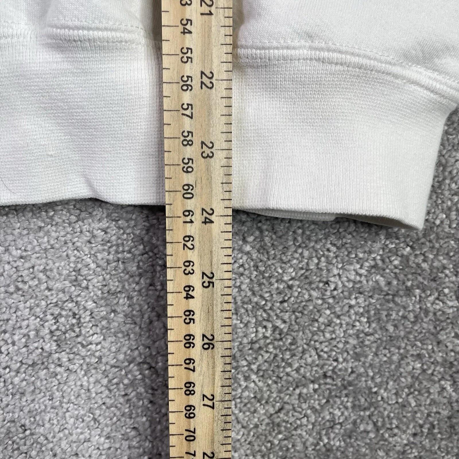 Jerzees Steamboat Vintage Sweatshirt Women’s Large White Crew Neck Cotton USA - Image 7