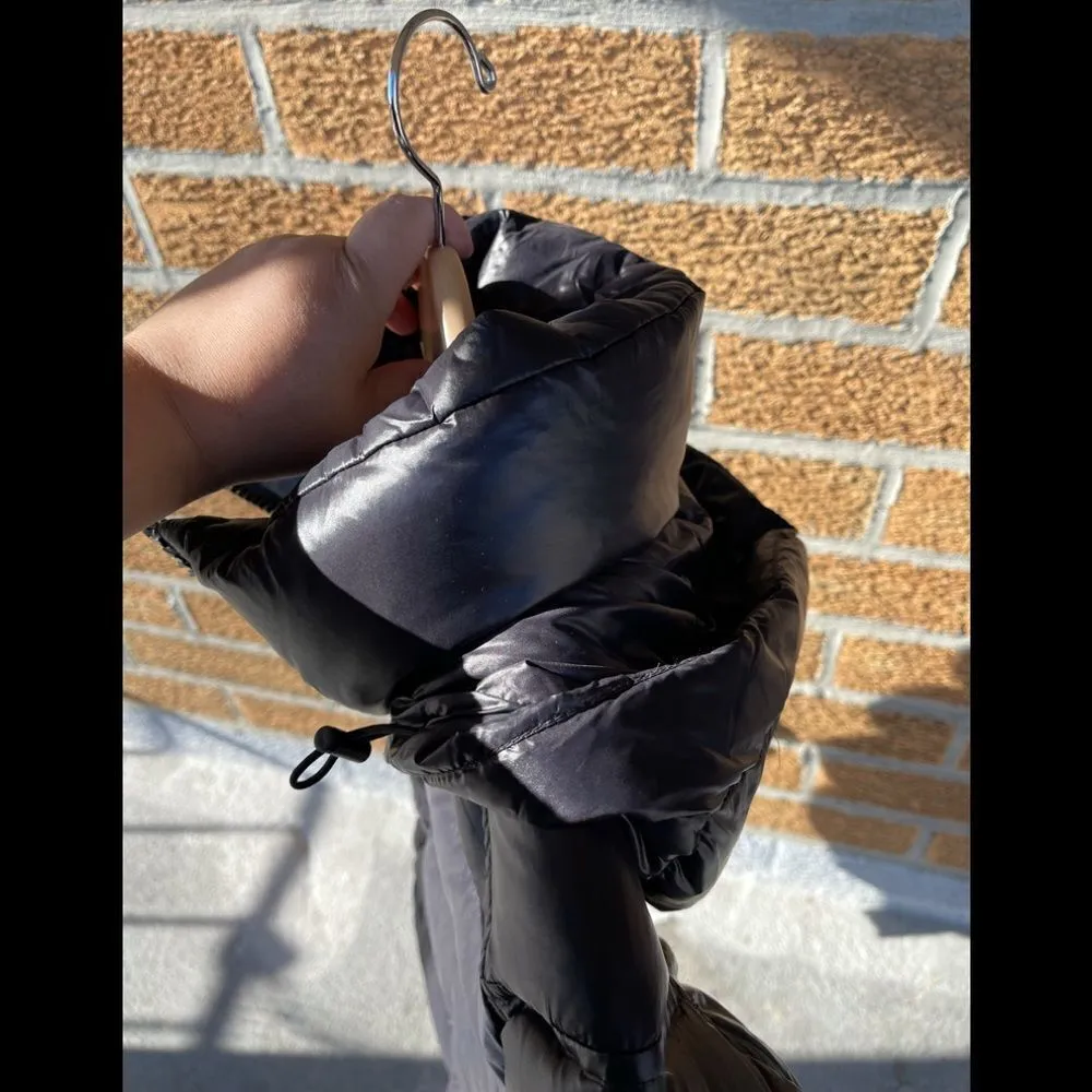 S13 NYC Kylie Down Puffer Gloss jacket small Black - Image 9
