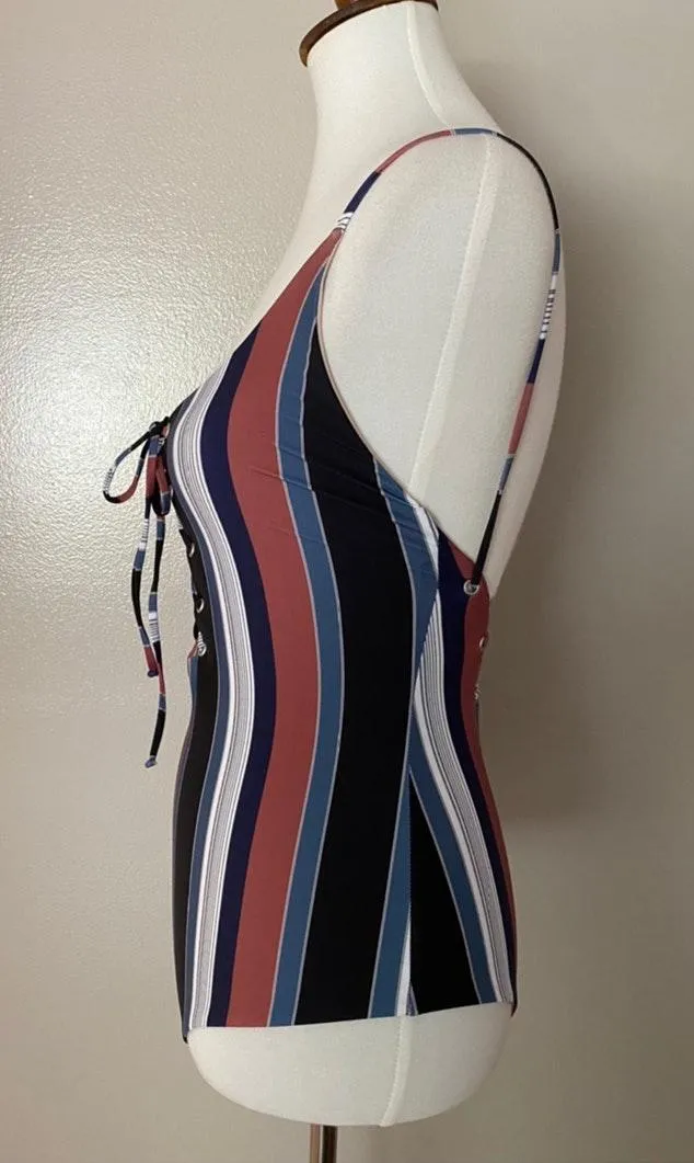 Free People Striped Monahan One-Piece Swimsuit - Image 6