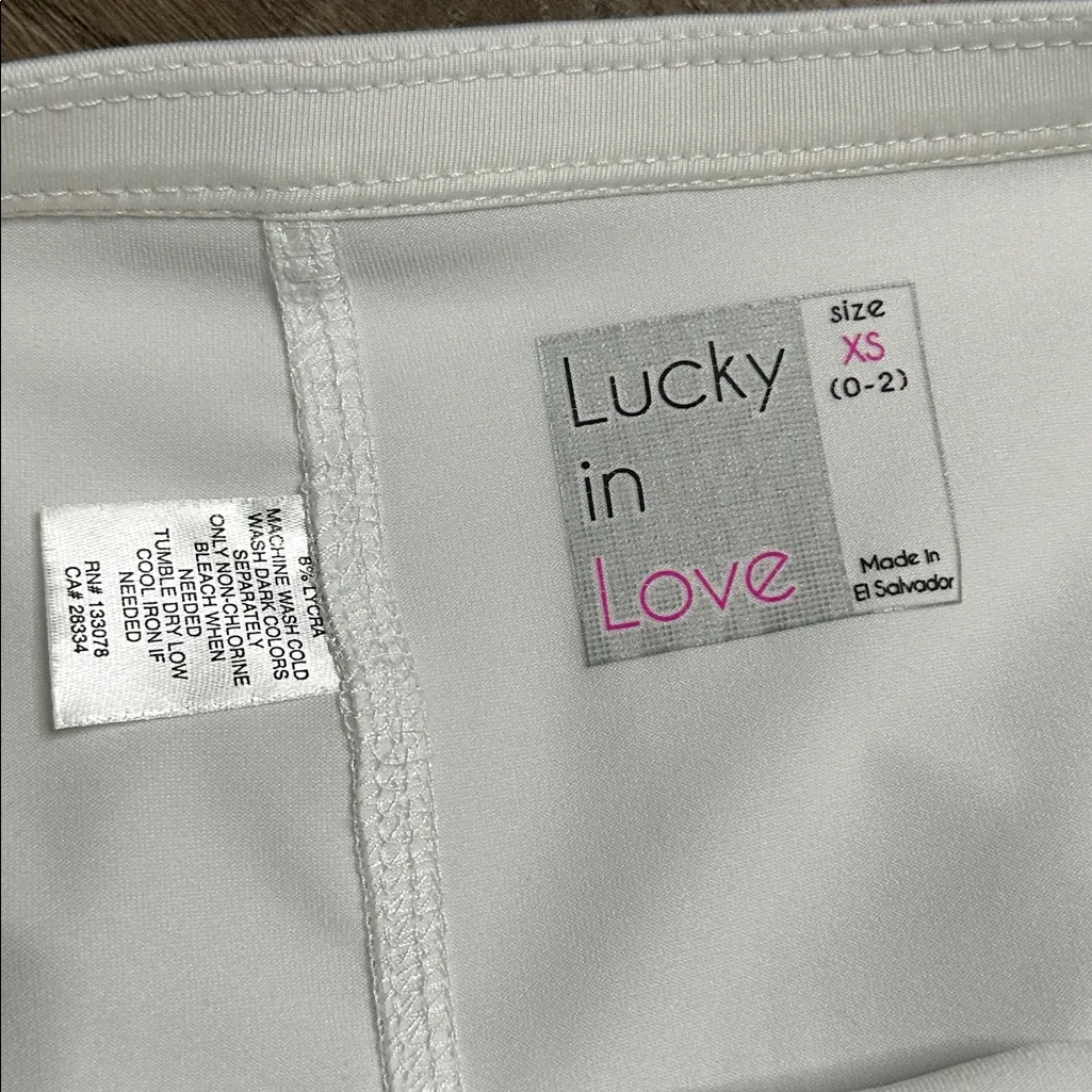 Lucky In Love 13" Chan Chan Muticolor Pleated Tennis Skirt Skort Size XS Red - Image 6