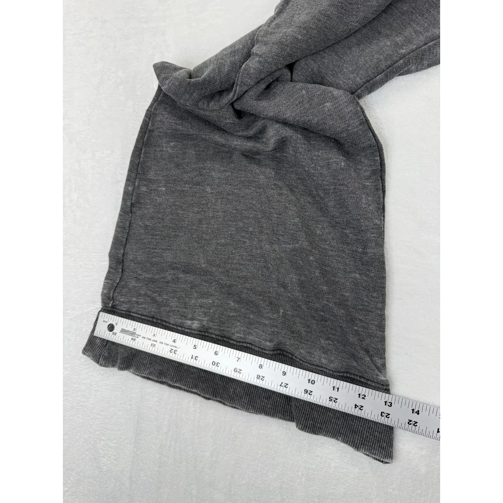 Free People Good Vibes Flare Sweatpants Charcoal Grey Lounge Athletic Size M - Image 5