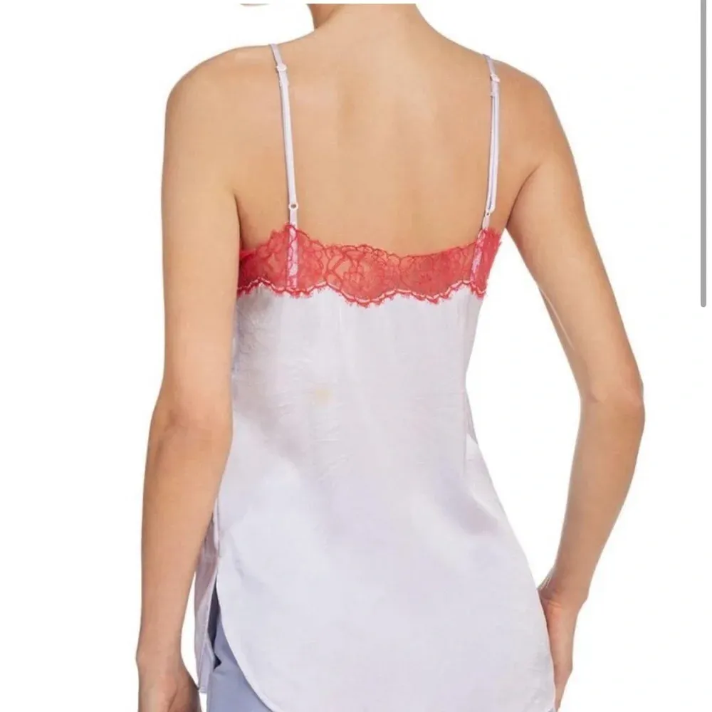 SANDRO LILAC SILK LACE CAMISOLE - Image 2