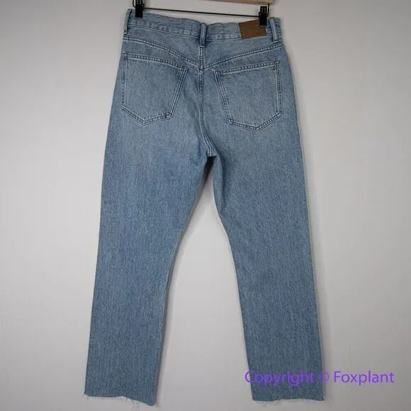 New!  Madewell The '90s Straight Jean revoir‎ wash, size 29 - Image 10