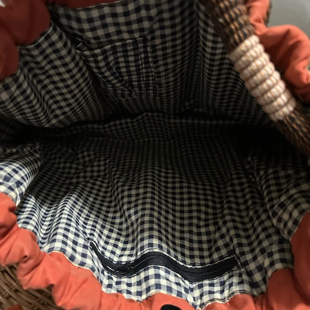 Jute Drawstring Tote Bag Brown - Image 5