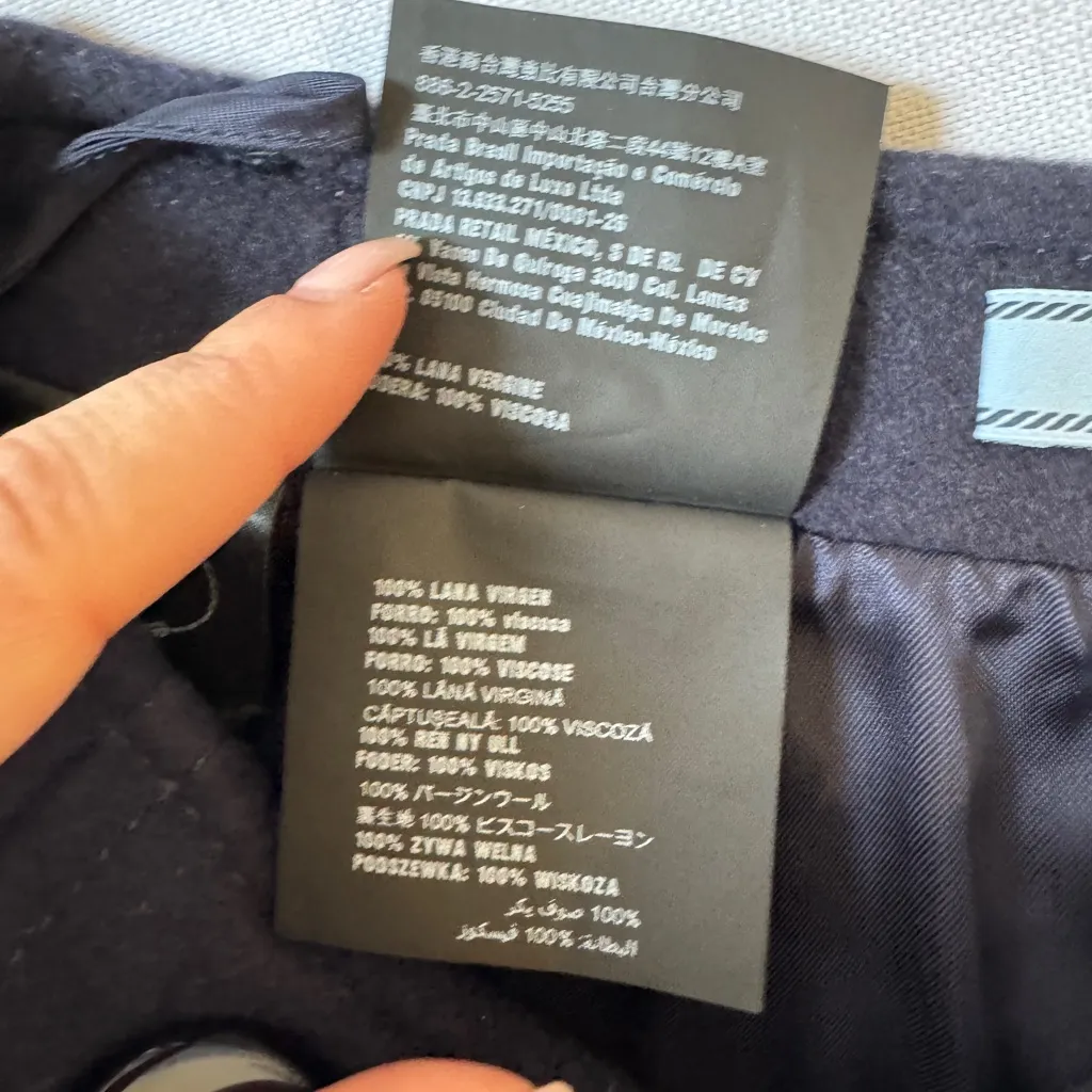 Prada navy blue wool Skirt - Image 9