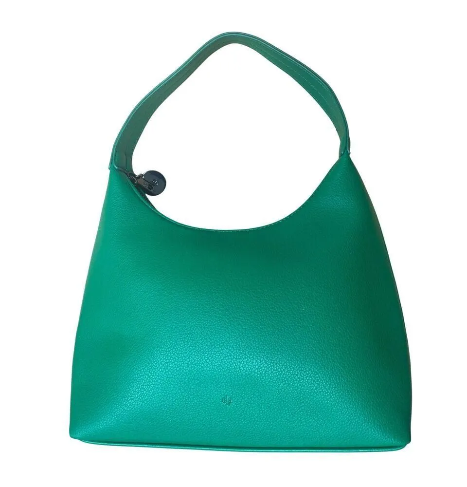 NWOT ela Marlo Hobo Vegan Leather Bag in Green Pebble - Image 2