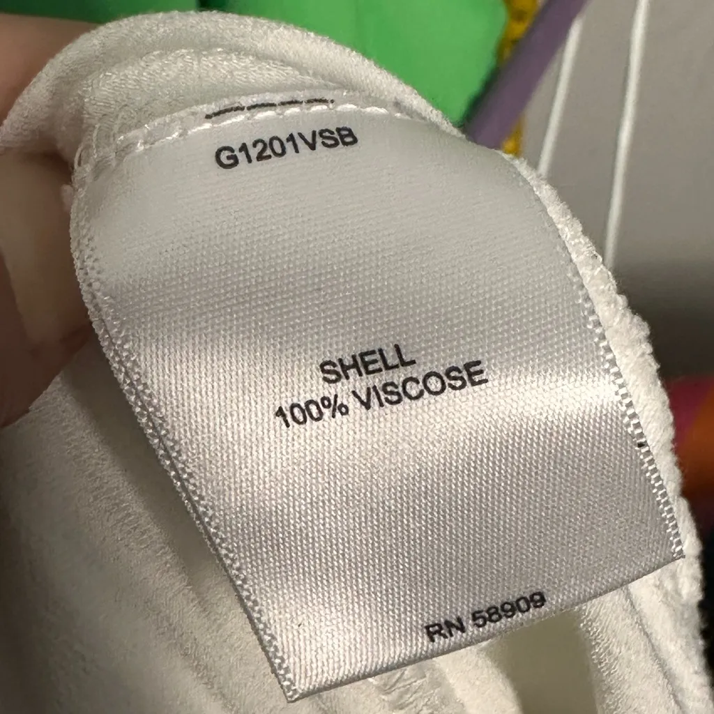 Gibson Latimer White Viscose String Camisole Blouse Sz L - Image 5