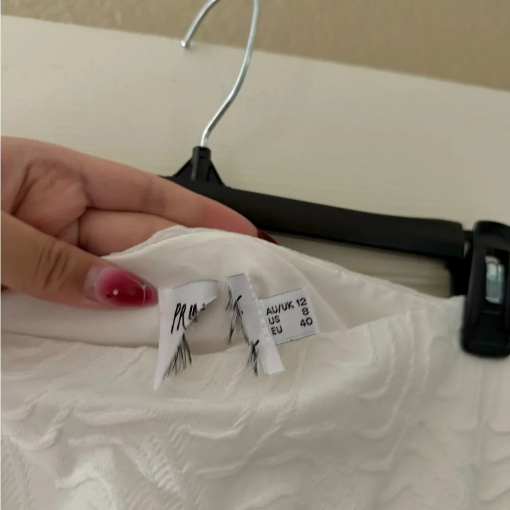 Princess Polly Squiggle White Mini Skirt - Image 4