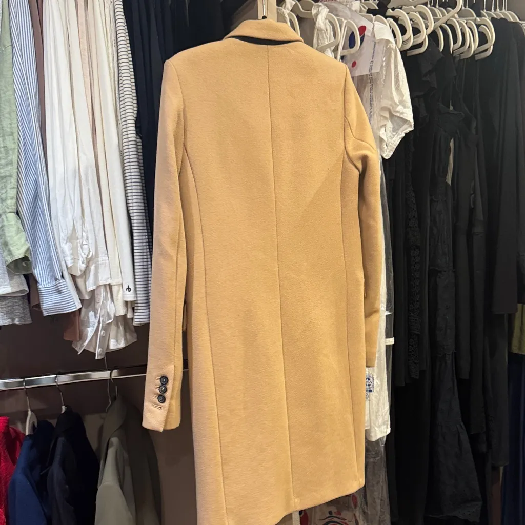 ZARA  Women's Camel Blazer mid length trench - Image 2