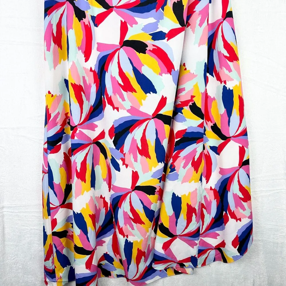 Sasha Maxi Dress Size 4 One Shoulder Abstract Artsy - Image 10