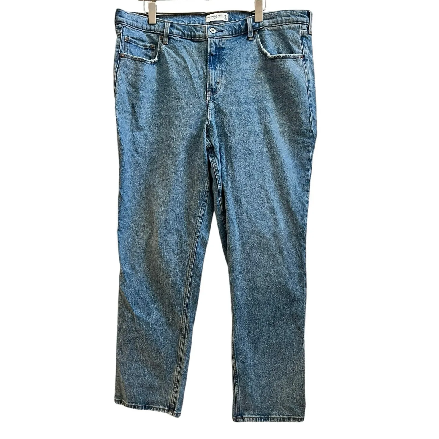 Abercrombie & Fitch Curve Love The Straight Mid Rise Jean Size 34/18R - Image 3