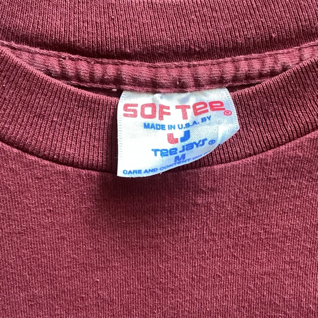 🌟VTG🌟 1995 FAMOUS BOOT HILL SALOON BIKE WEEK LONG SLEEVE BIKER TEE Sz. Med. Black - Image 8